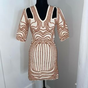 Alice McCall Rose Gold Embellished Dress